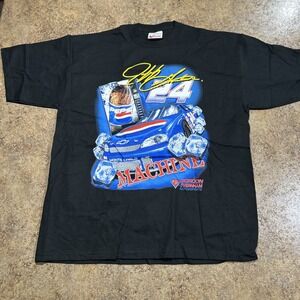 Vintage 1999 Jeff Gordon Pepsi T Shirt Black NWT Size Large Chase Authentics